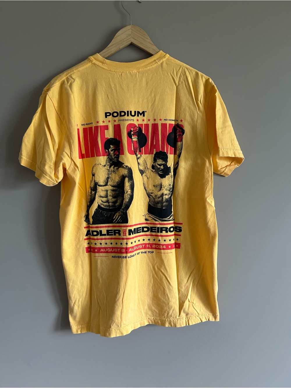 Podium CrossFit Yellow 'Like a Champ' Graphic Tee